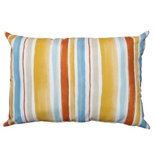 t.b.t. Cuscino da esterno a righe colorate.