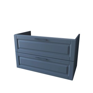 Mobile bagno t.b.t. blu con due cassetti.