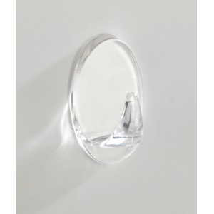 Wenko Zwerghaken, trasparente, set da 6. Ganci appendiabiti autoadesivi per bagno e cucina.
