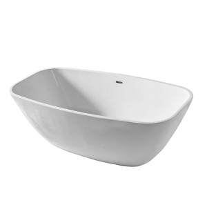 Vasca da bagno freestanding bianca, design moderno per il tuo bagno.
