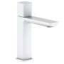 Miscelatore monocomando per lavabo t.b.t. bianco moderno per il bagno.