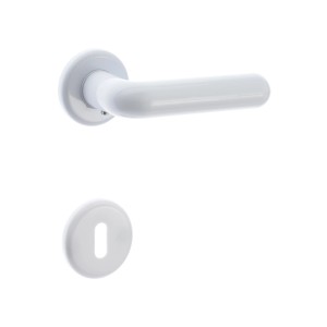 Maniglie per porte interne bianche, rosetta inclusa.