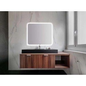 Specchiera organic Touch LED 80x70 cm