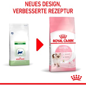 Royal Canin Kitten cibo secco, nuovo design, ricetta migliorata. Alimento per gattini.