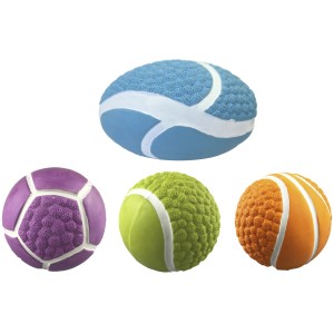 Palline da gioco per cani t.b.t. colorate assortite.