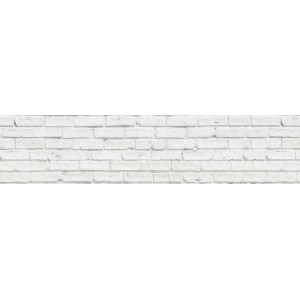 Paraschizzi t.b.t. con effetto mattone bianco per il design delle pareti.
