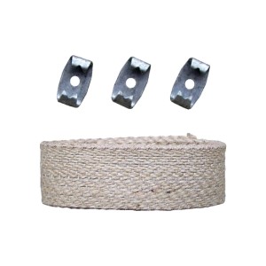 Graffe con cintino tapparelle juta set 3 pezzi