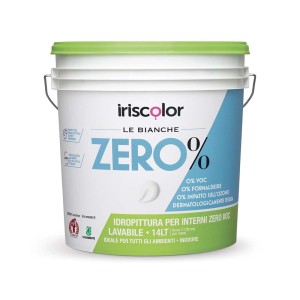 Secchio di pittura antimuffa bianca per interni Iriscolor, 14 litri.