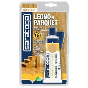 Saratoga Legno e Parquet sigillante per legno e parquet, tubo da 60ml.