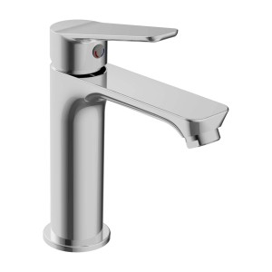 Miscelatore lavabo t.b.t. lucido per bagno e WC.