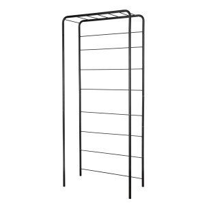 Tutore per piante rampicanti Deroma nero in metallo per fioriera Cosmo, altezza 155 cm.