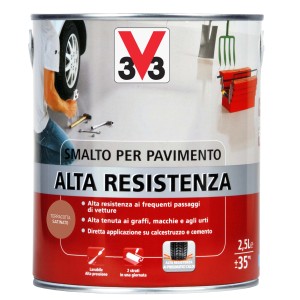 Barattolo di pittura per pavimenti ad alta resistenza.