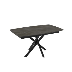 Tavolo allungabile da pranzo Filis nero 145x90x476 cm