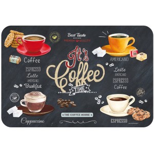 t.b.t. Tovaglia con motivi di caffè. Ideale per gli amanti del caffè.