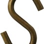 Gancio a S in metallo color oro per appendere.