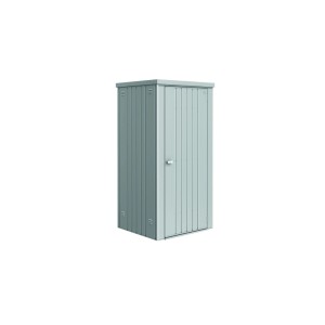 Armadio da giardino Biohort metallico argento. Robusto armadio per attrezzi da giardino.