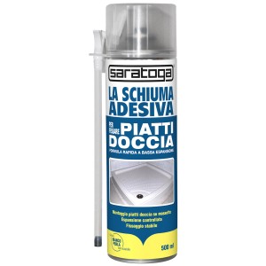 Schiuma da costruzione Saratoga per piatti doccia, 500ml. Sigillante per bagno e sanitari.