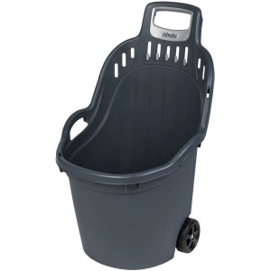 Carrello da giardino Stefanplast, 60 l, antracite, con ruote e manico per giardinaggio.
