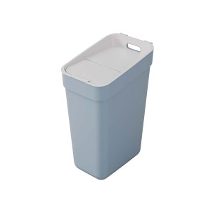 Cestino a pedale t.b.t. blu con coperchio bianco per cucina e bagno.