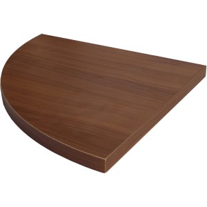 Mensola a muro semicircolare effetto legno, adatta per scaffali e staffe.