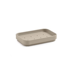 Portasapone bagno Seventy in resine termoplastiche beige matt