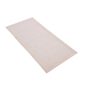 Tappeto t.b.t. beige, rettangolare con bordo stretto. Ideale come Stuoie.