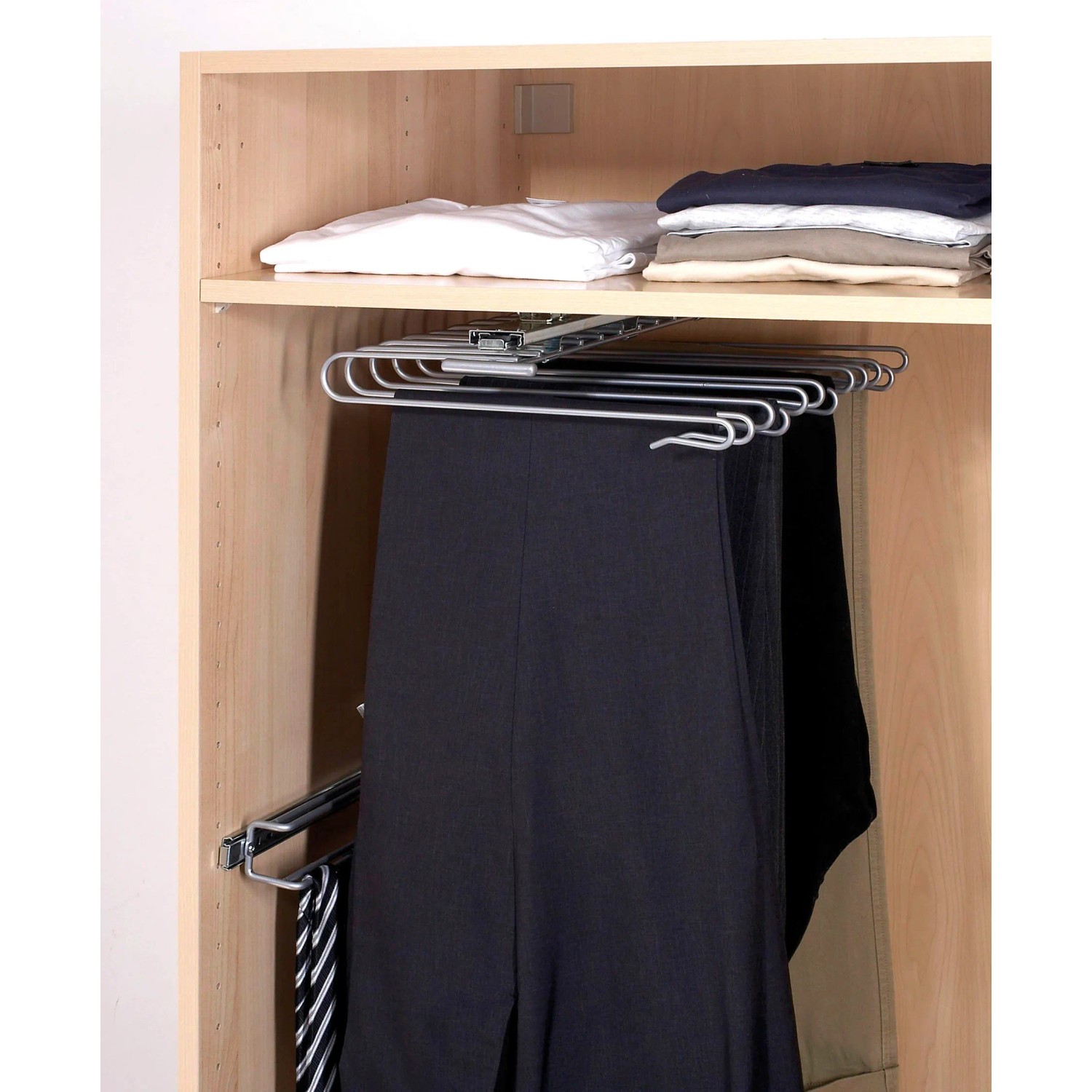 Organizer per leggings per armadio, appendiabiti in metallo