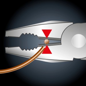 LUX PRO pinza a pappagallo taglia filo di rame, manici isolati, Made in Germany.
