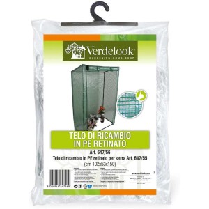 Telo di ricambio per serra terrazzo in PE retinato 101x52x150 cm