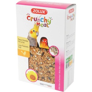 Zolux Crunchy Meal, snack per uccelli e parrocchetti con miglio e semi di girasole.