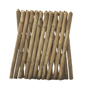 Pannello di recinzione da giardino in legno flessibile. Paravento in legno naturale.