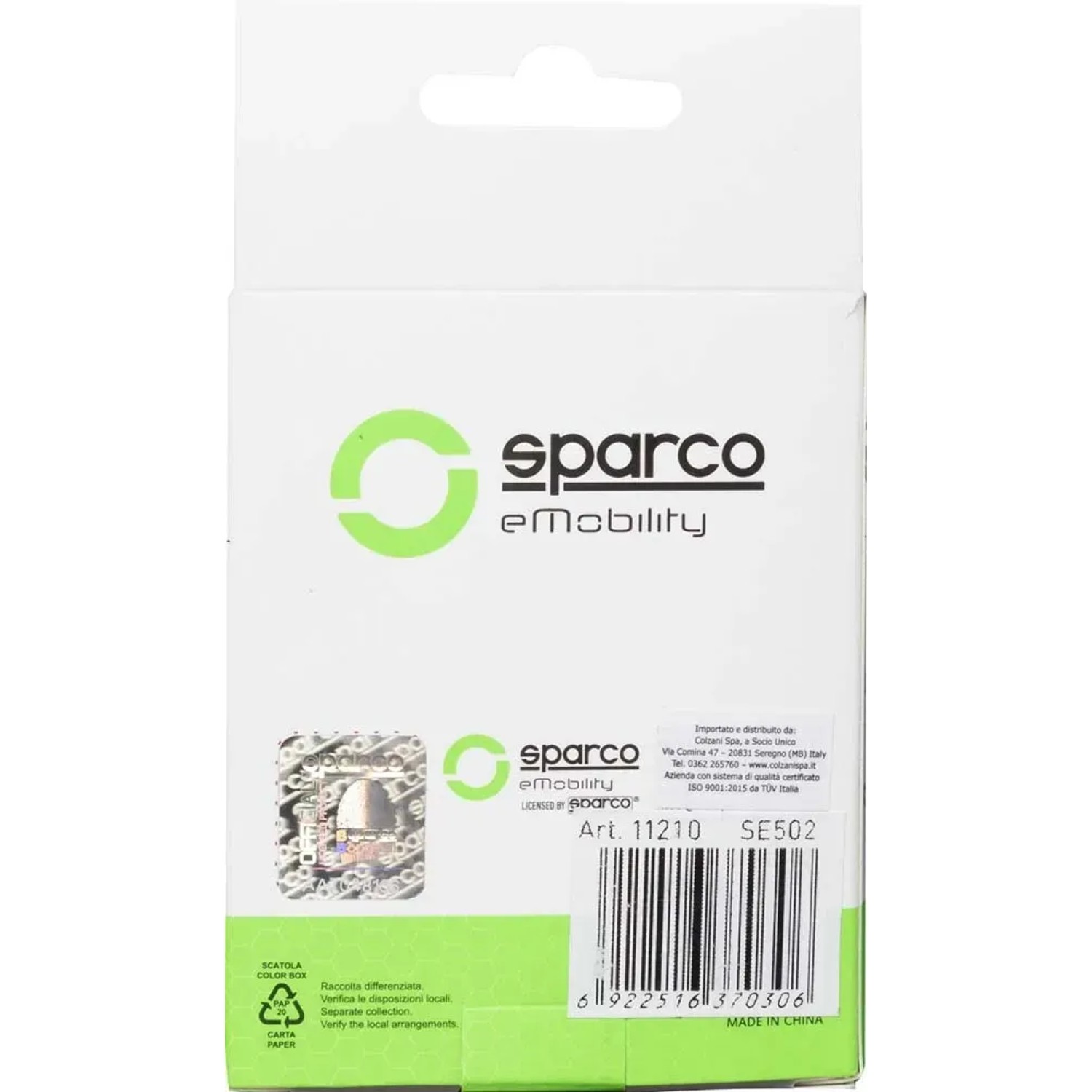 Confezione della borsa da bici t.b.t. di Sparco eMobility.