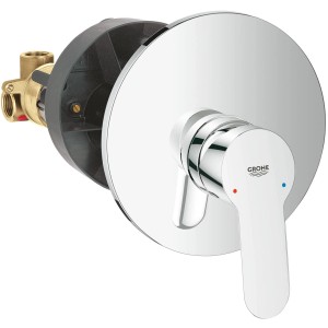 Grohe QuickFix Start Edge miscelatore monocomando doccia, cromo, per montaggio a incasso.