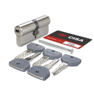 Cilindro CISA con 5 chiavi, vite e scheda. Sicurezza per la tua casa.