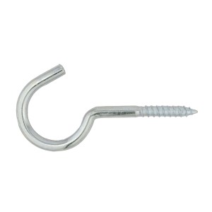 Gancio a vite argentato per varie applicazioni.