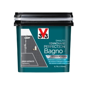 Smalto per bagni antracite di t.b.t. per piastrelle e mobili.