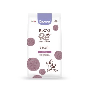 Confezione di biscotti per cani al mirtillo.