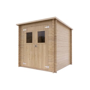 Casetta da giardino in legno Ortigia sp 19 mm H195xL198xP198 cm