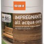 Barattolo di impregnante per legno per interni ed esterni. A base d'acqua con cera, protezione UV.