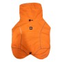 Abbigliamento per cani t.b.t. arancione con cappuccio e dettagli riflettenti.