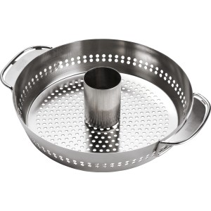 Supporto per pollame Weber Gourmet BBQ System in acciaio inox per modelli di griglia con GBS.