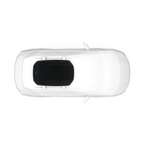 Box da tetto per auto Force 3 nero aeroskin S