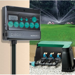 Claber Multipla DC 9V programmatore per irrigazione giardino