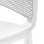 Sedia da giardino senza cuscino con braccioli Elisa bianco_2