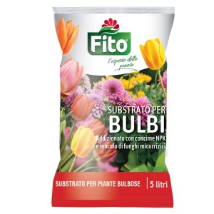 Fito substrato per bulbi, fertilizzante NPK per fiori rigogliosi.