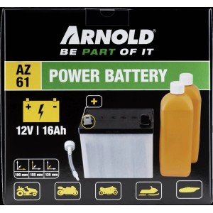 Batteria Arnold Power AZ 61, 12V 16Ah per trattori e moto.