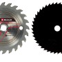 Einhell TE-CS 18/89 Li Solo: Due lame per mini sega circolare a mano, una argento, una nera.