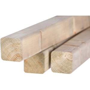 Pali in legno per recinzioni, naturali, quadrati.