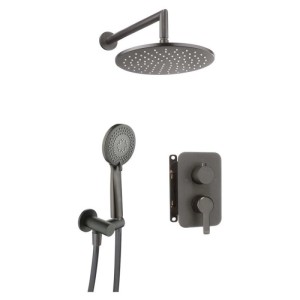 Set doccia incasso con box miscelatore Rodas Idrostile titanio