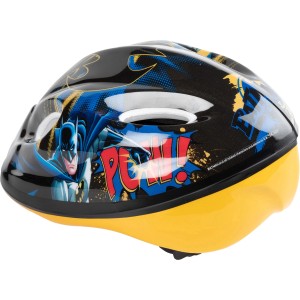 Casco da bici Batman nero e giallo per bambini.